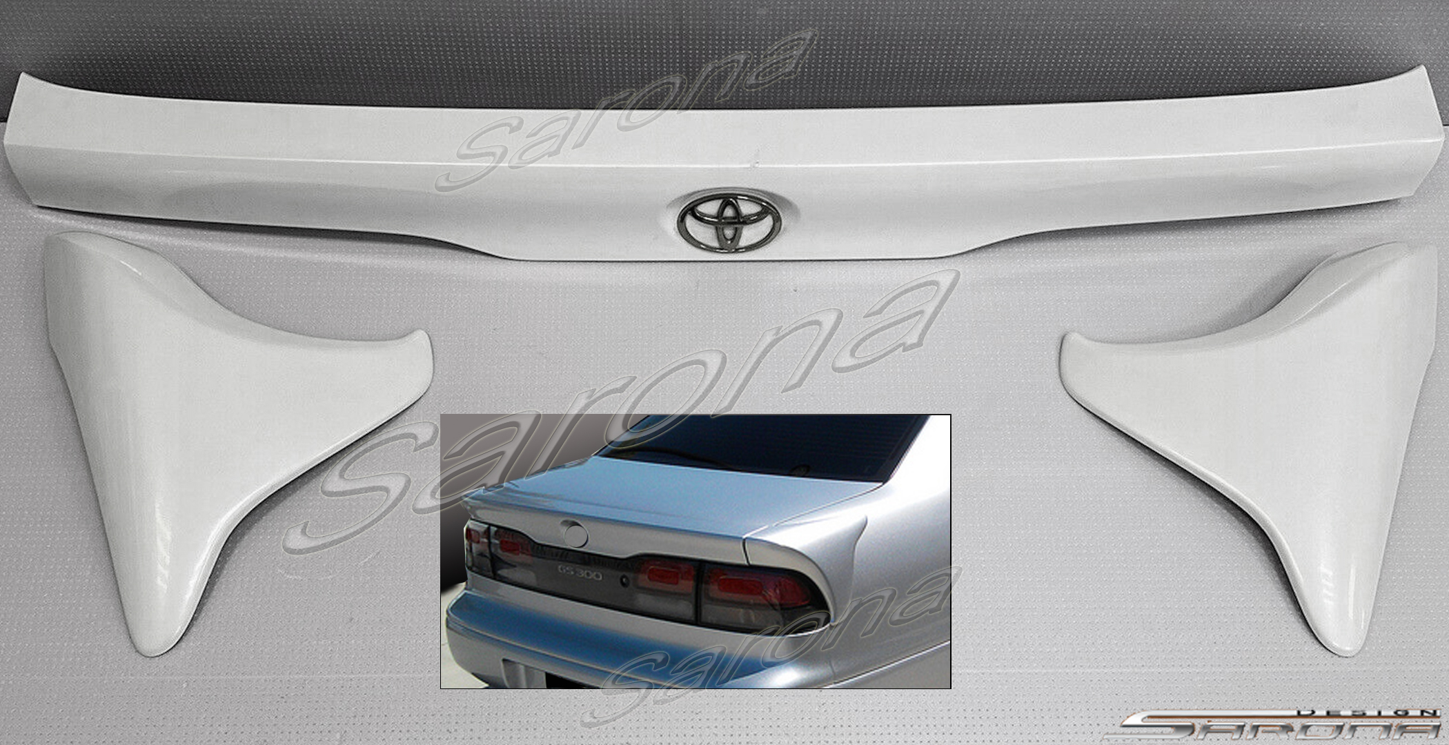 Custom Lexus GS300-400  Sedan Trunk Wing (1993 - 1997) - $390.00 (Part #LX-052-TW)